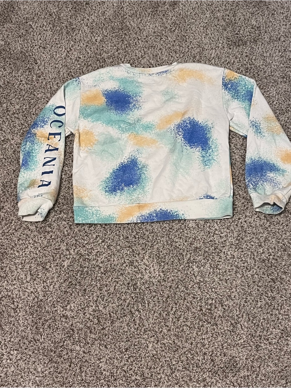 Disney Moana 2 Tie-Dye Sweatshirt - Blue, Gold, Teal - Picture 6 of 9